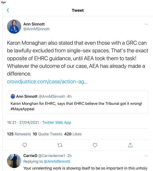 Maya Forstater's appeal skeleton