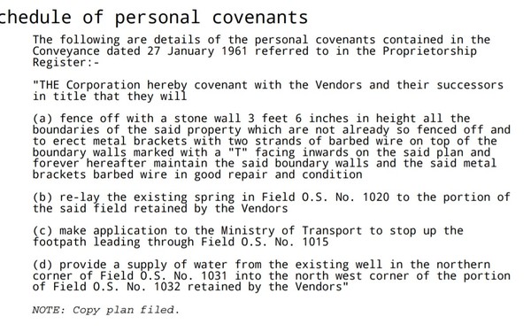 How to tell who is responsible for a boundary. Land title pics included.