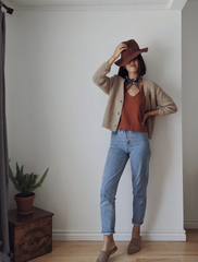 To say that cardigans always look frumpy?