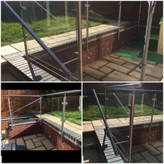 Any advice on glass balustrade to replace old metal railings on patio?