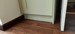 Skirting boards over kitchen plinths