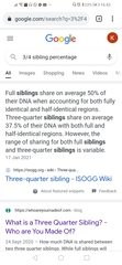 My heritage dna results, share 38% dna with my sibling