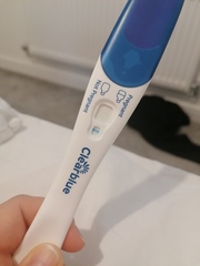 Faint line on CB 6 days early test getting darker