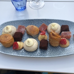 ADs drinking al fresco at The Sleeping Swans