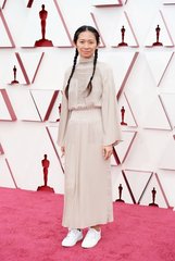 Oscars fashion - let's be trivial.