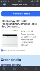 To buy a counter top dishwasher?