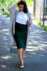 To say that cardigans always look frumpy?