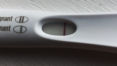 Faint pos in morning, neg in evening