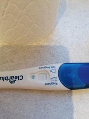 Faint line on CB 6 days early test getting darker