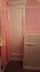 Stair bulkhead in box bedroom