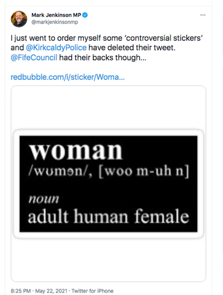 There's been a sticker....