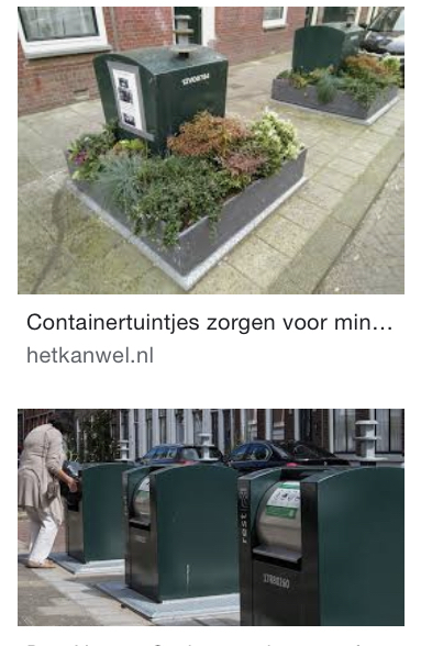 To think the French system of rubbish disposal is preferable to all these bins?