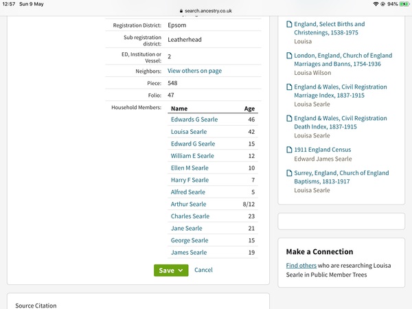 Mysterious Great Great Grandmother