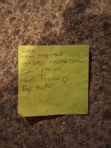 Found A Shopping List