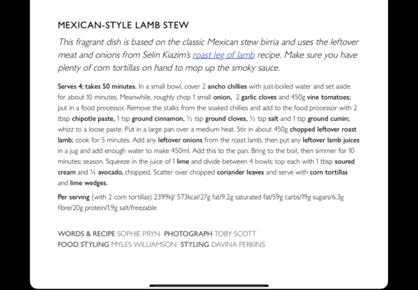 Please help me find this Waitrose recipe