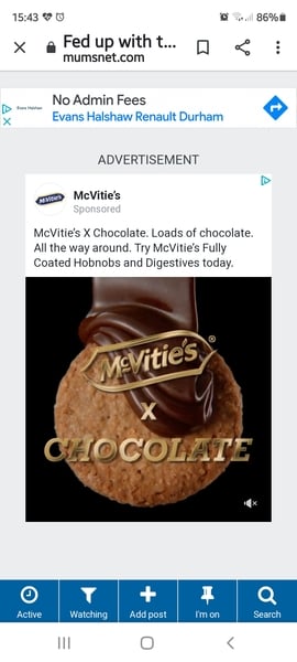 Fed up with this advert