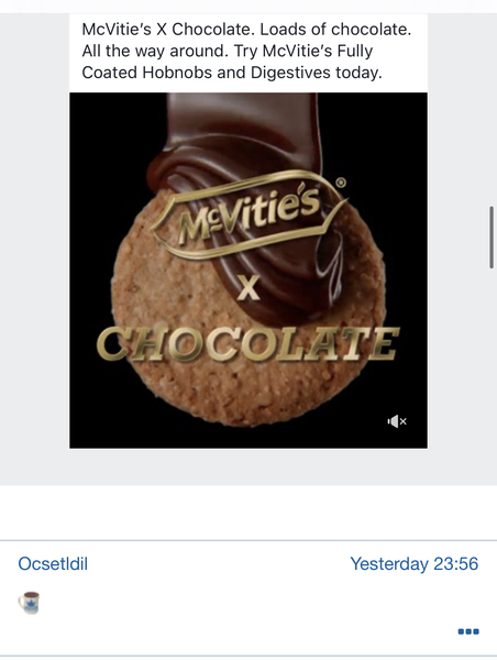 THAT biscuit advert on here