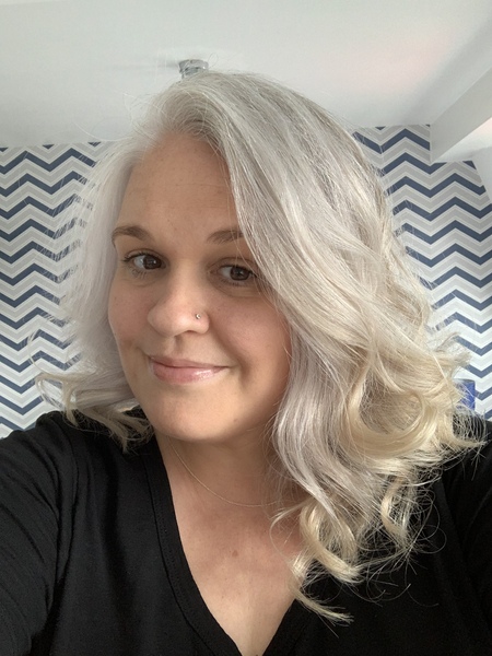 Advice please - dyeing my greying hair grey (with pic)