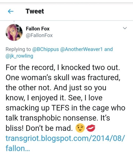 That women shouldn’t be forced into silence over males competing in female sports