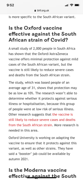 The dreaded South African variant