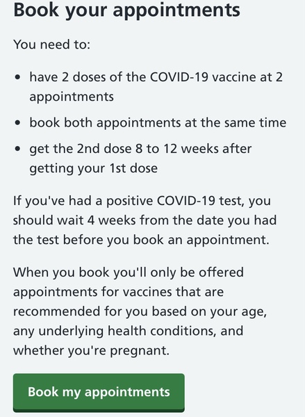 Has anyone under 50 been able to move 2nd jab fwd online?