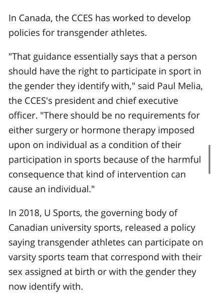 That women shouldn’t be forced into silence over males competing in female sports