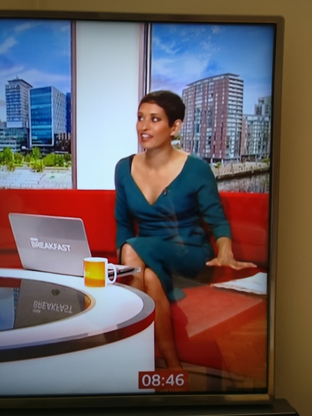 Naga's dress on Breakfast this morning