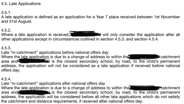 Applying for secondary school 300 miles away - is this allowed?