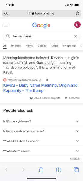 To want people to calm my baby by his actual name?