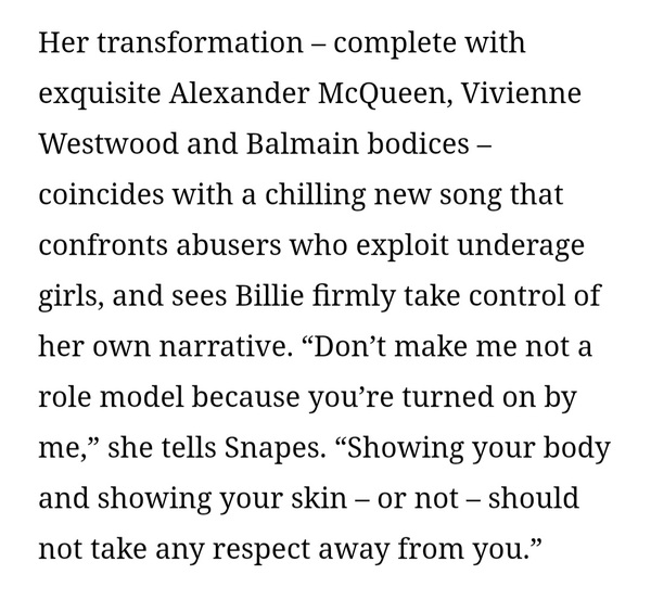 Billie Eilish in Vogue