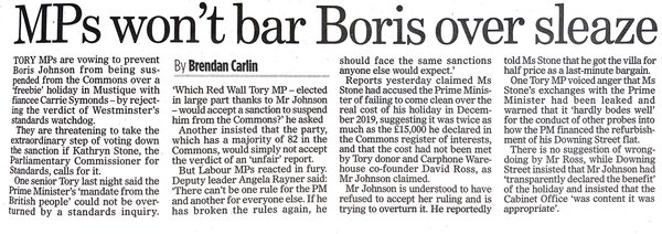 Westminstenders: Sleaze. The Return.