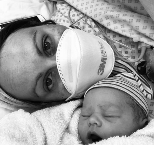 UK women forced to wear face masks during labour charity finds.