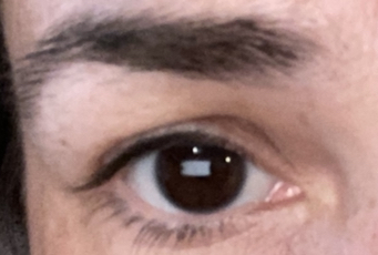To think dark brown eyes aren’t common in white British people