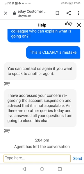 eBay help please - Banned but I don't use it!