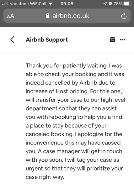 To warn you about Airbnb...