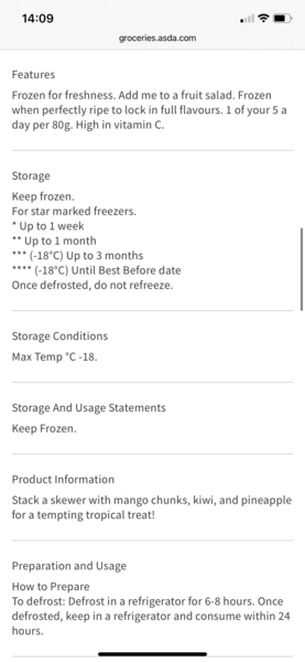 Eat frozen fruit straight from bag?