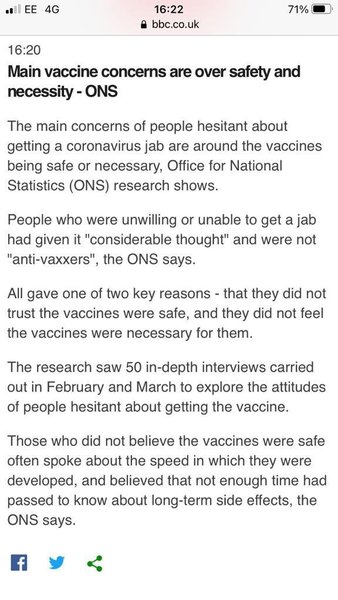 Choosing not to get vaccine