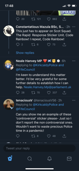 There's been a sticker....