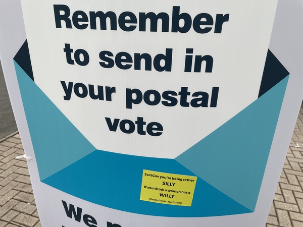 There's been a sticker....