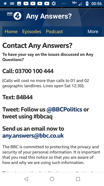 Any Questions?  Self identification is actually being discussed