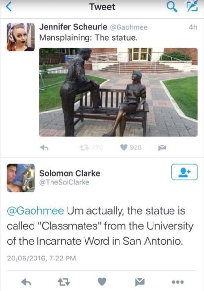 What's been "mansplained" to you recently?