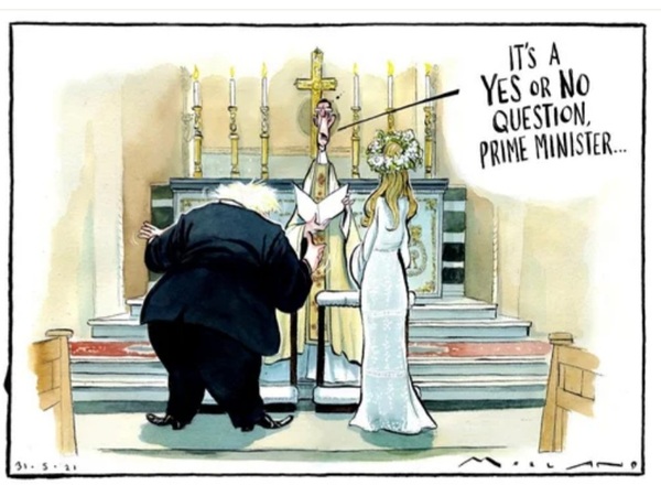 To be absolutely over the moon for Boris and Carrie? 😊😊