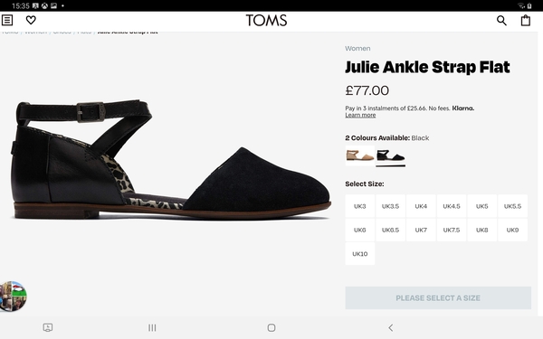 Flat sandals with a covered toe