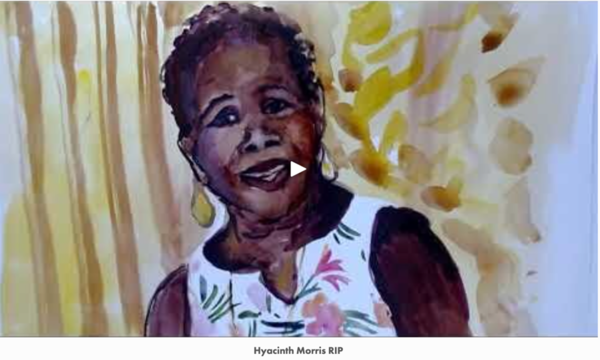 An artist is painting portraits of 118 women killed in one year in the UK