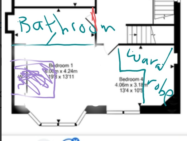 Would an en suite/dressing room (in the same room) be weird?