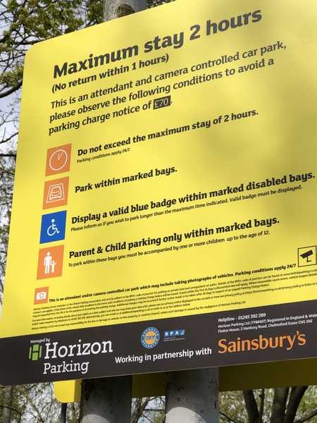 Parent and child parking spaces