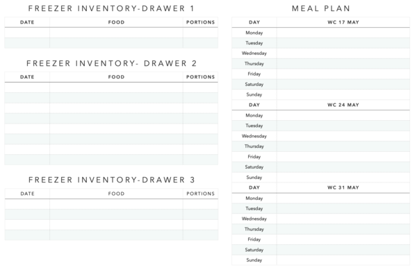 Meal plans