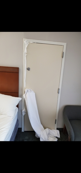 To not want to sleep in an adjoining room?