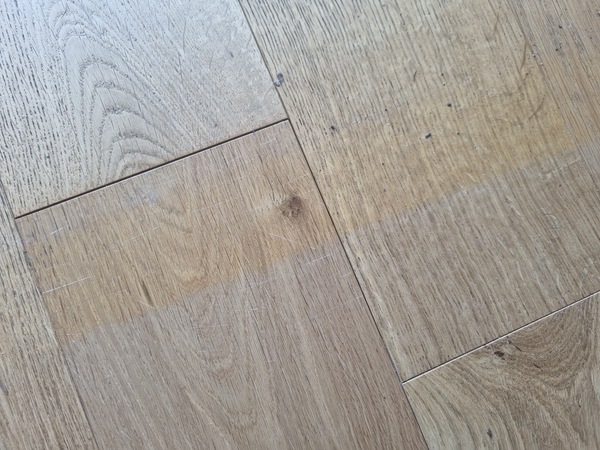 Engineered wood floors fading in sun?