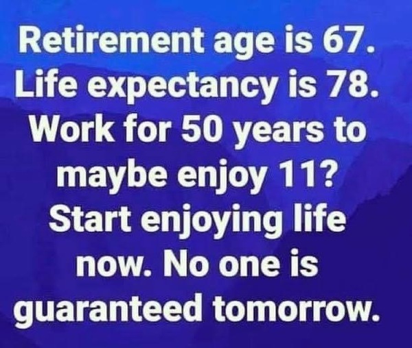 What made you realise 'life is short'?